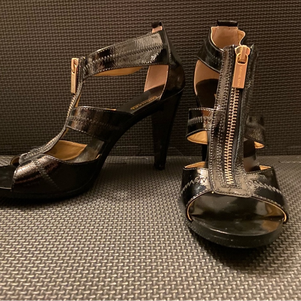 Black Zippered Michael Kors Heels